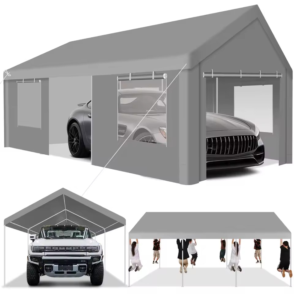 Cobizi 12 x 20-Foot Heavy Duty Portable Garage: $147