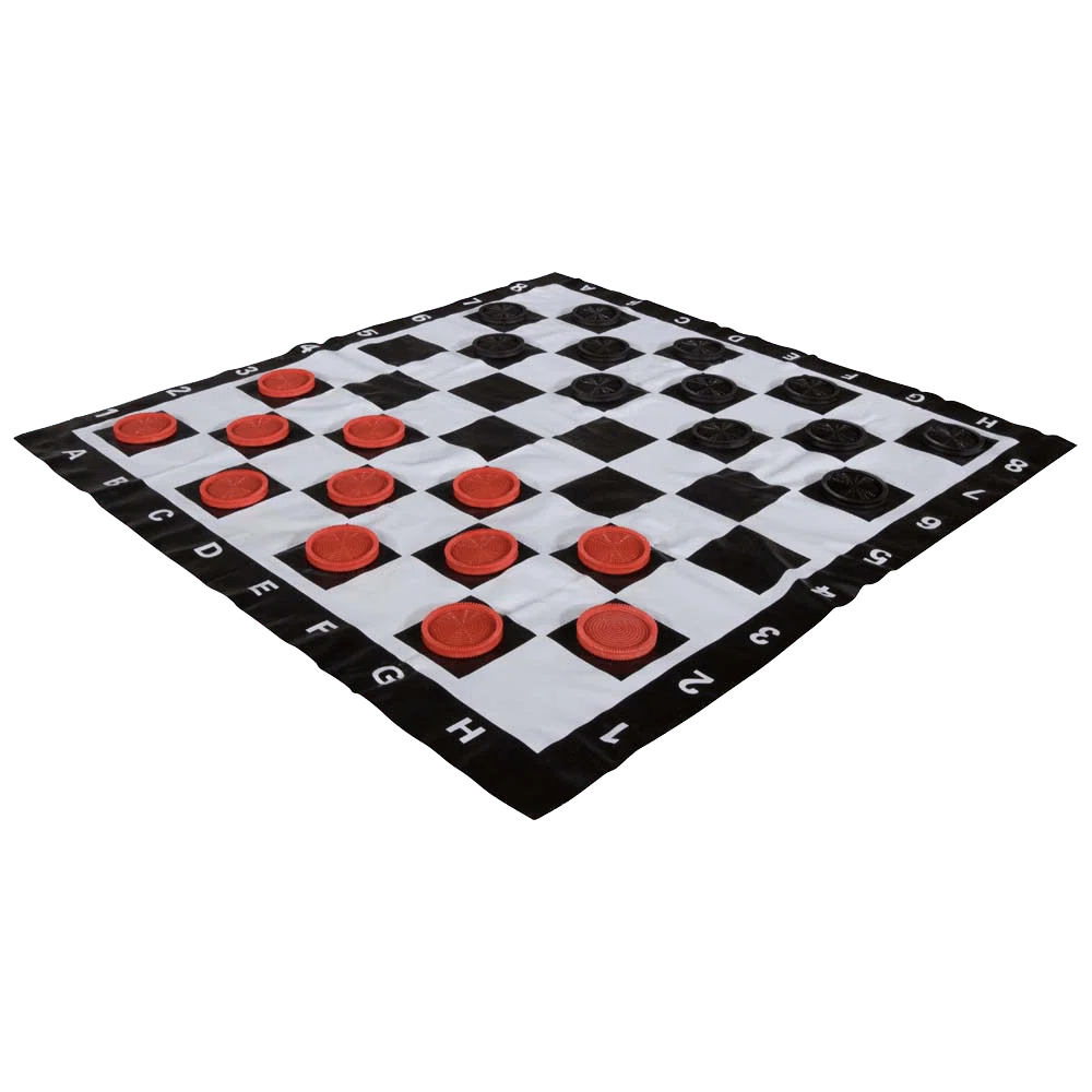 MegaChess 8" Tall Oversized Chess and Checker Set with Vinyl Roll-up Board: $99 + Extra 10% off