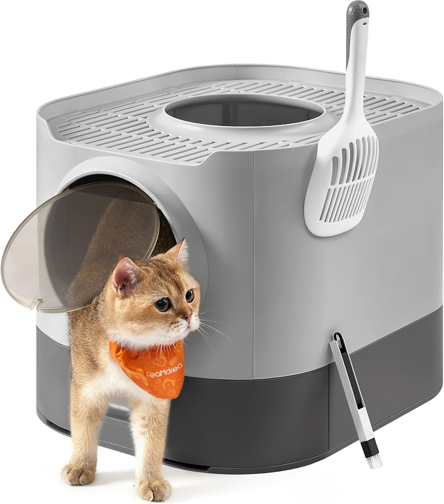 Feandrea Enclosed Cat Litter Box: $31.34