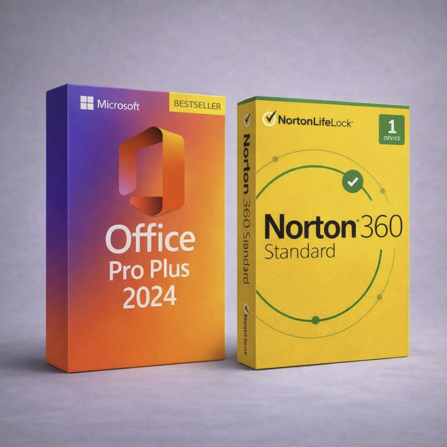Microsoft Office Pro Plus 2024 (Lifetime) + Norton 360 Standard (1-Year) : $13 Microsoft Office Pro Plus 2024 (Lifetime) + Norton 360 Standard (1-Year) : $13
