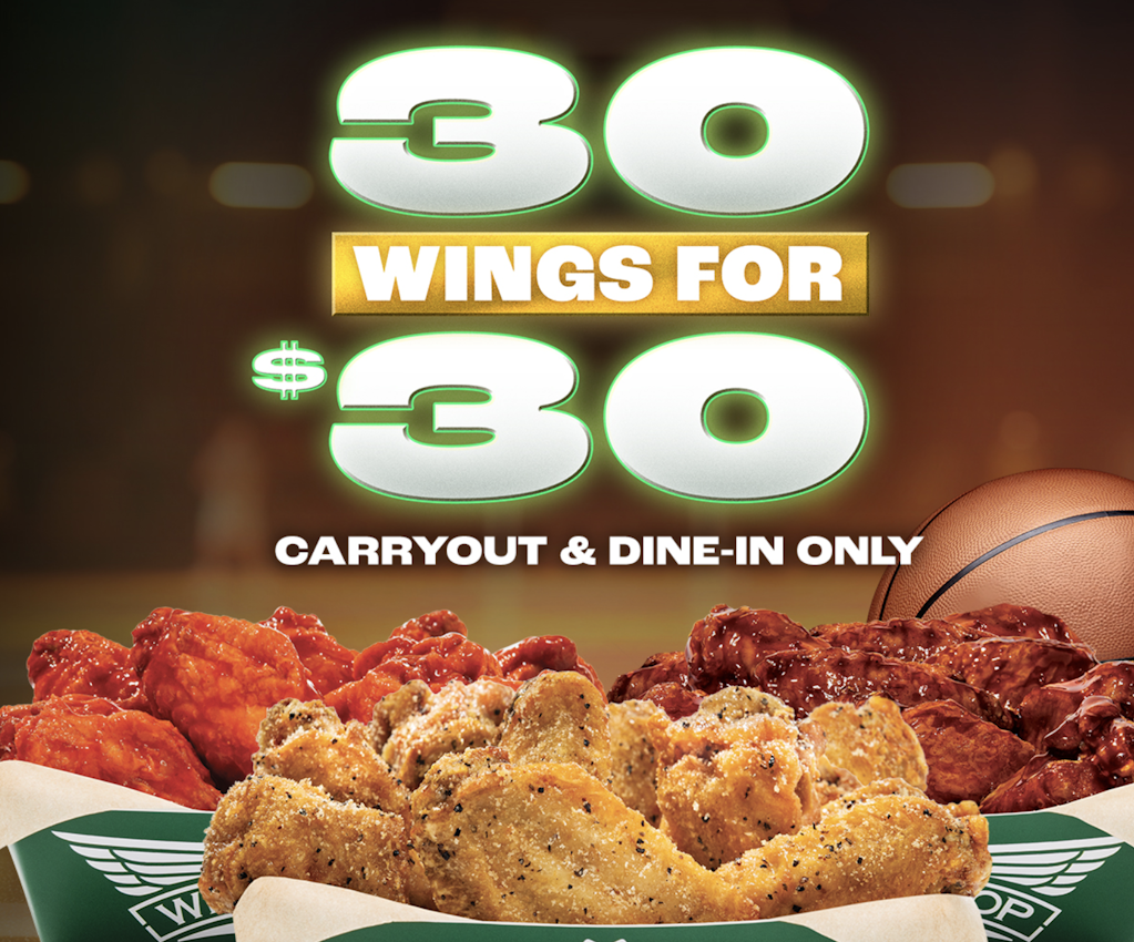  Wingstop Wings : 30 for $30