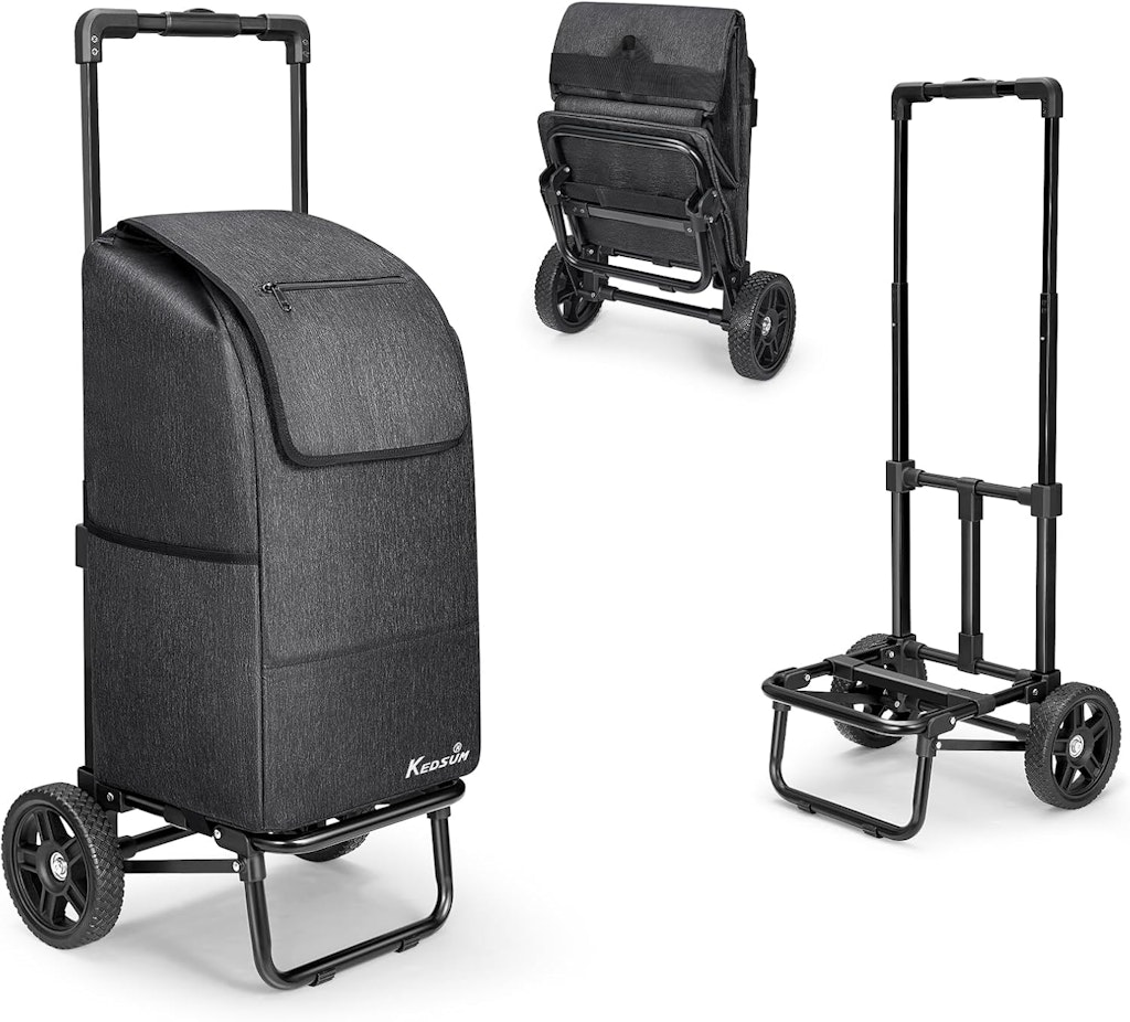 Kedsum 2-in-1 330-lbs. Foldable Shopping Cart: $56.52