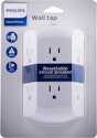 Philips 6-Outlet Grounded Wall Tap w/ Resettable Circuit Breaker for $9 + free shipping w/ $35