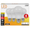 Feit Electric 60W-Equivalent A19 LED Light Bulb 4-Pack for $6 + free shipping w/ $35