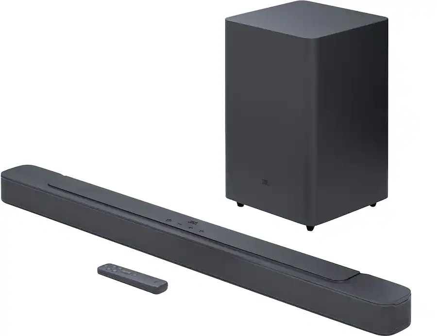 JBL 2.1 Channel Soundbar with Wireless Subwoofer : $250