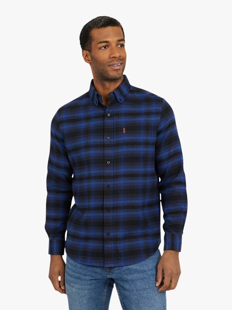 Chaps Men's Comfort Stretch Flannel Shirt: $9