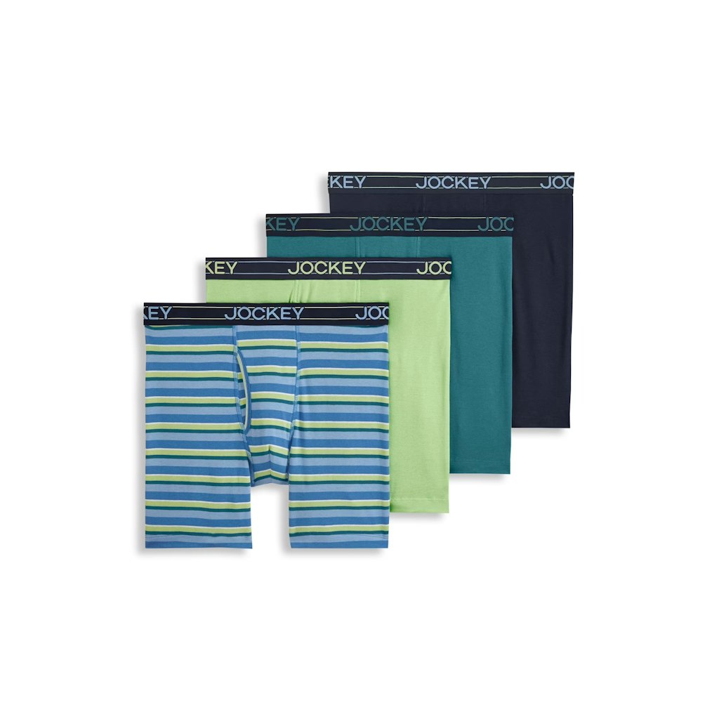 Jockey Men's 7" Long Leg Boxer Brief 4-Pack: $14 Jockey Men's 7" Long Leg Boxer Brief 4-Pack: $14