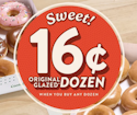 Krispy Kreme Original Glazed Dozen: 16c when you buy any other dozen