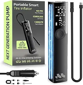 Woowind Ventus Pro Corded/Cordless 150-PSI 12V Portable Tire Inflator: $39.99