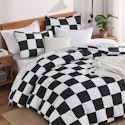 Andency 3-Piece Gingham Comforter Set for $34.00 + $5.99 shipping