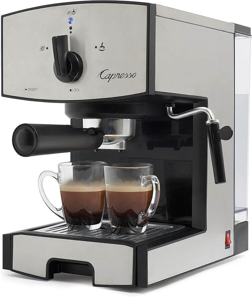 Capresso Stainless Steel Pump Espresso and Cappuccino Machine: $90 Capresso Stainless Steel Pump Espresso and Cappuccino Machine: $90