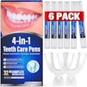 4-in-1 Teeth Whitening Pen Kit 6-Pack for $8 + free shipping w/ Prime