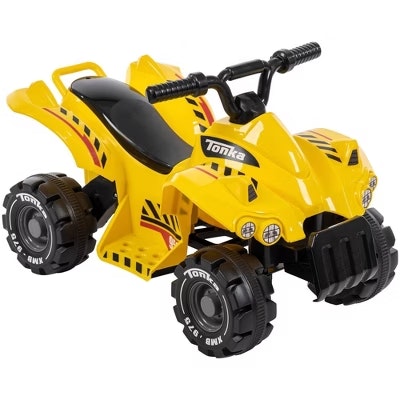 Huffy Tonka Truck Battery Ride-On Quad: $50