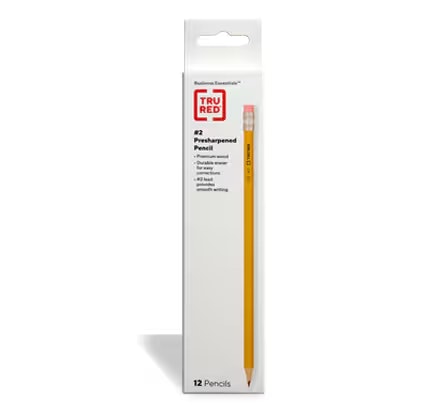 Tru Red Pencils 12-Pack : Free w/ purchase at Staples Tru Red Pencils 12-Pack : Free w/ purchase at Staples