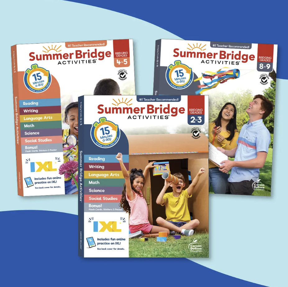 Summer Bridge Activities Workbooks: 15% off