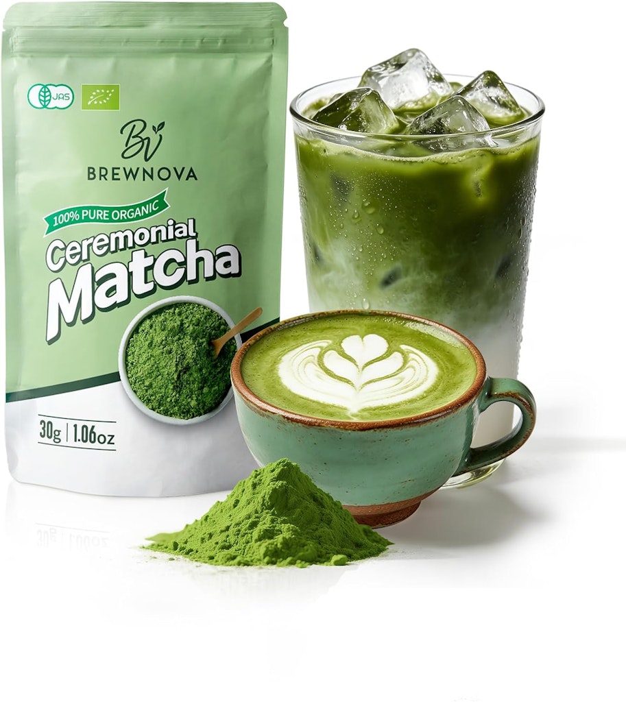 Brewnova 1.06oz Ceremonial Grade Matcha Powder: $7 w/ Prime
