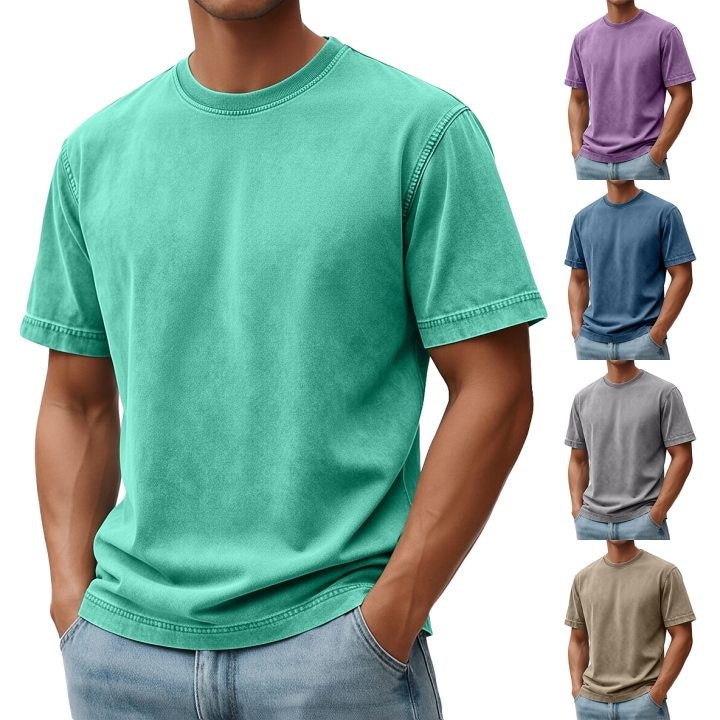 Men's 100% Cotton Acid Wash T-Shirt: 2 for $10