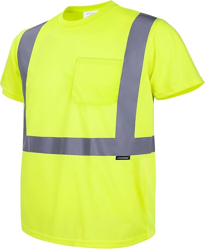 Ticonn Men's or Women's Short-Sleeved High Visibility Shirt: $6.99