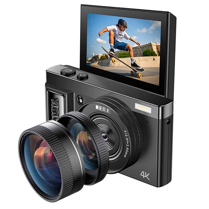 Benjie 4K 64MP Compact Mirrorless Digital Camera: $41.99