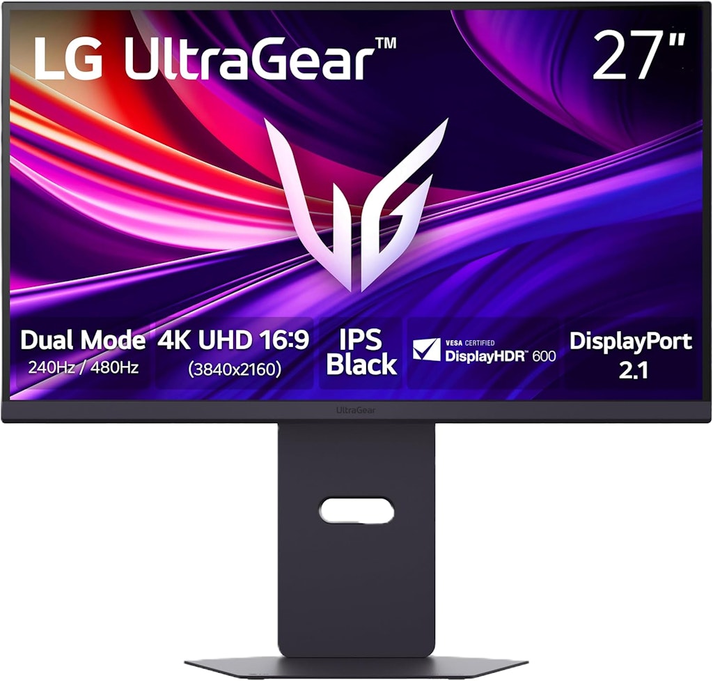 LG UltraGear 27" 4K DisplayHDR 600 240Hz IPS G-Sync Monitor: $464