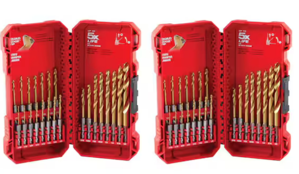 Milwaukee Shockwave 46-Piece Impact Duty Titanium Drill Bit Set: $38 Milwaukee Shockwave 46-Piece Impact Duty Titanium Drill Bit Set: $38