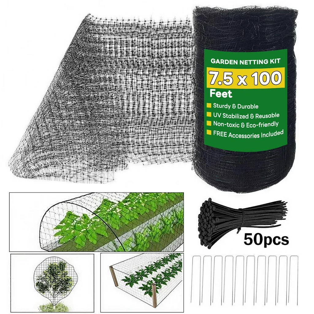 7x100-Foot Garden Netting: $14