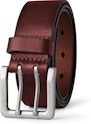 Amazon Essentials Men's Double Prong Leather Belt for $11 + free shipping w/ Prime