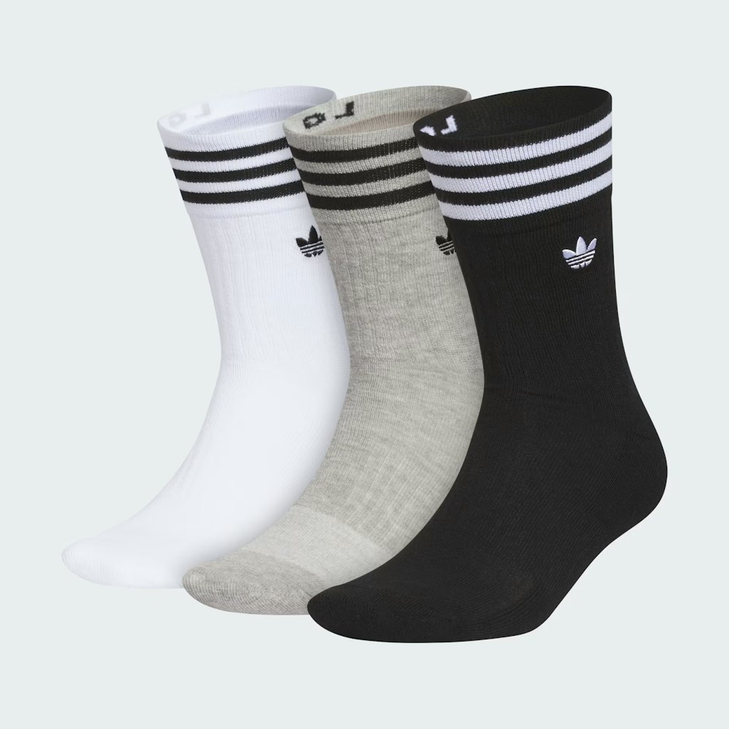 adidas Unisex Originals Roller 4.0 Crew Socks 3-Pack : $13 adidas Unisex Originals Roller 4.0 Crew Socks 3-Pack : $13