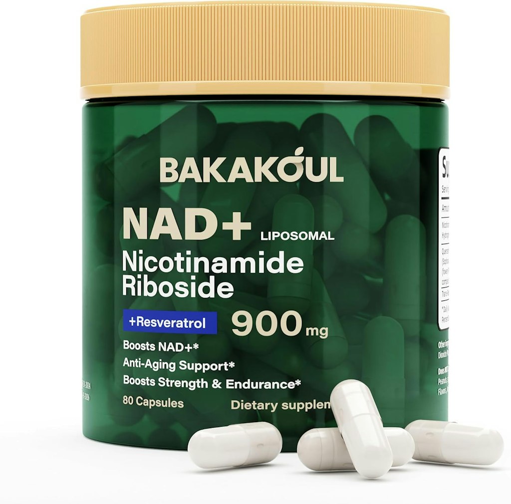 Liposomal NAD+ Supplement 80-Capsule Bottle: $5.99