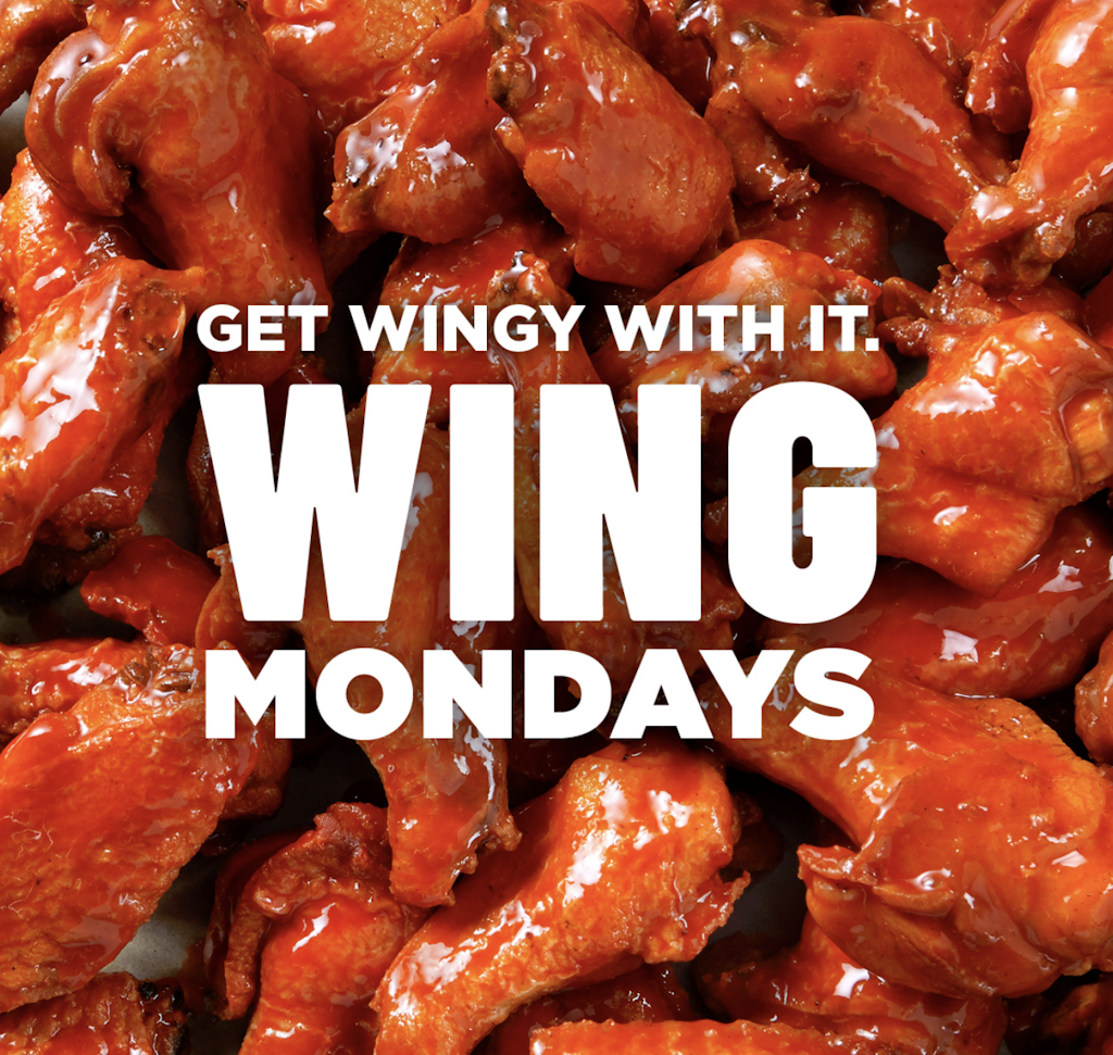  TGI Fridays Wing Mondays :  50c wings on Mondays 
