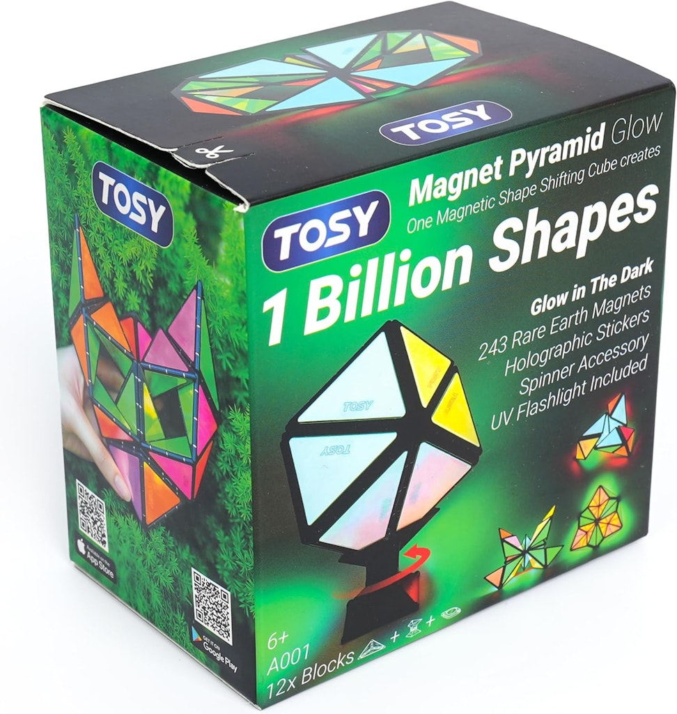 Tosy 12-Piece Magnet Pyramid Glow Shifting Cube: $27.98