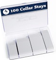 Durable Plastic Collar Stays 100-Piece for $4.99 in cart + free shipping w/ Prime