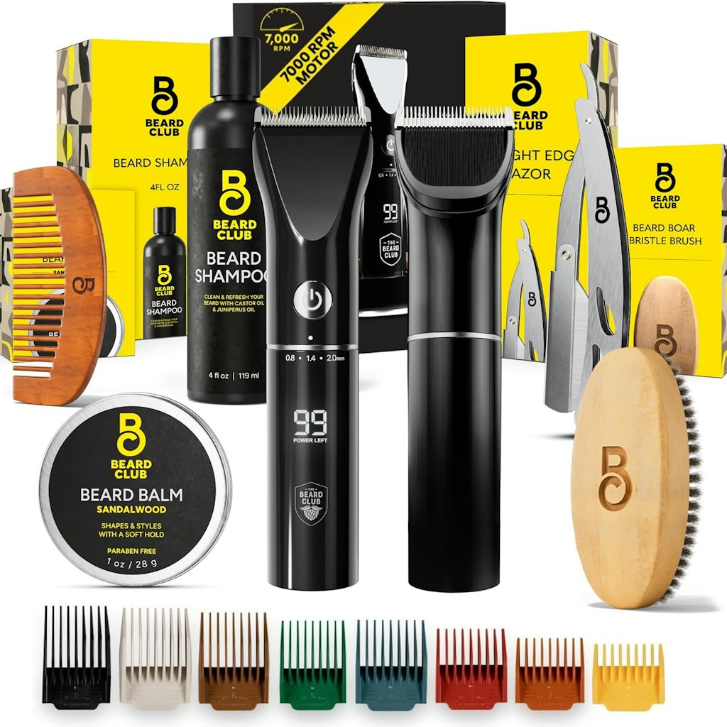 The Beard Club Trimmer and Beard Care Grooming Kit: $70