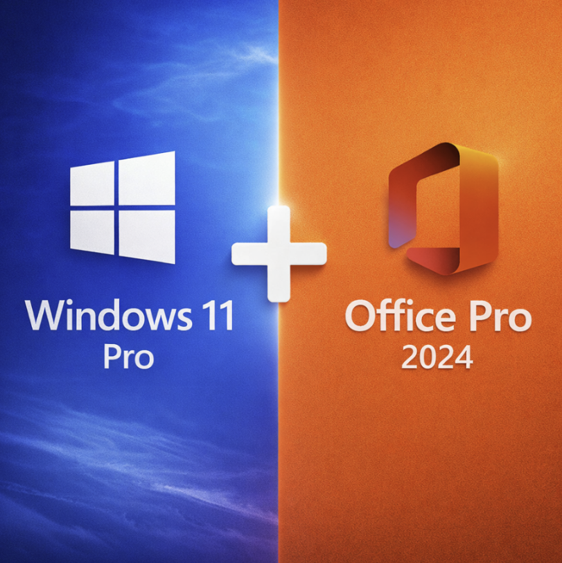Microsoft Windows 11 Pro + Office Pro 2024 (Lifetime License): $13