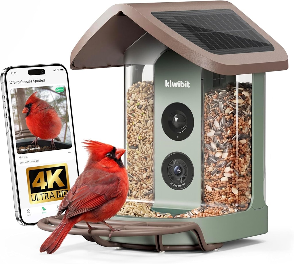 Kiwibit Solar Smart Bird Feeder with Camera: $139.99