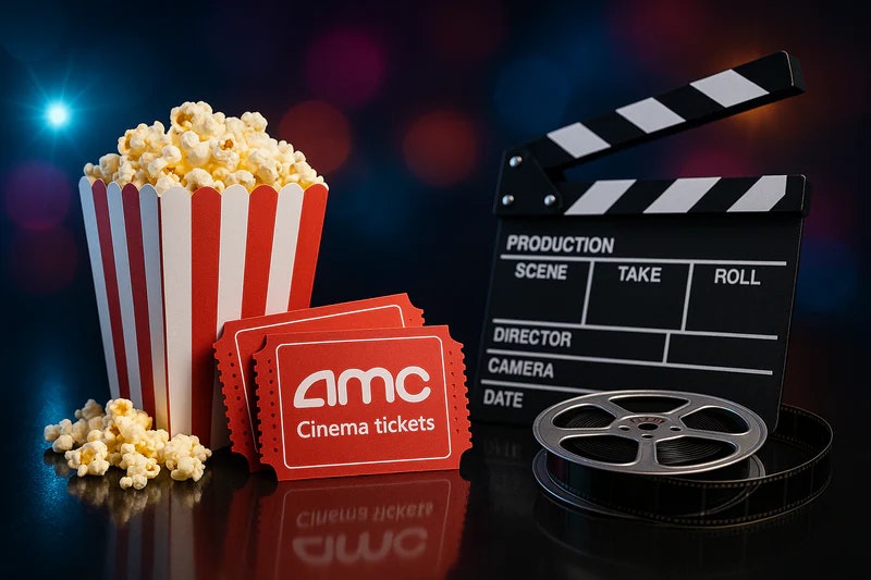 AMC Family Pack of 3 Tickets + 1 Popcorn : $33