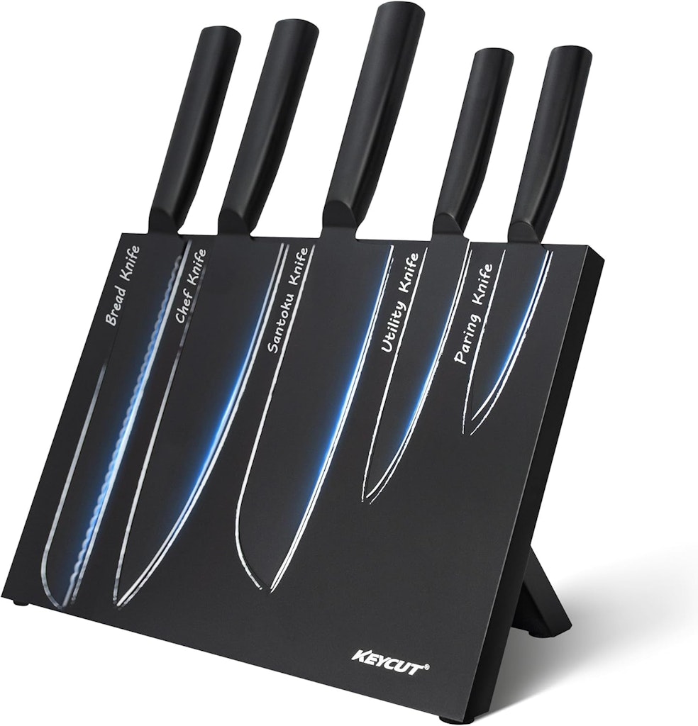 6-Piece Knife Set with Foldable Magnetic Block: $35.99 6-Piece Knife Set with Foldable Magnetic Block: $35.99