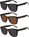 Men's Polarized Sunglasses 3-Pack for $6 + free shipping w/ Prime
