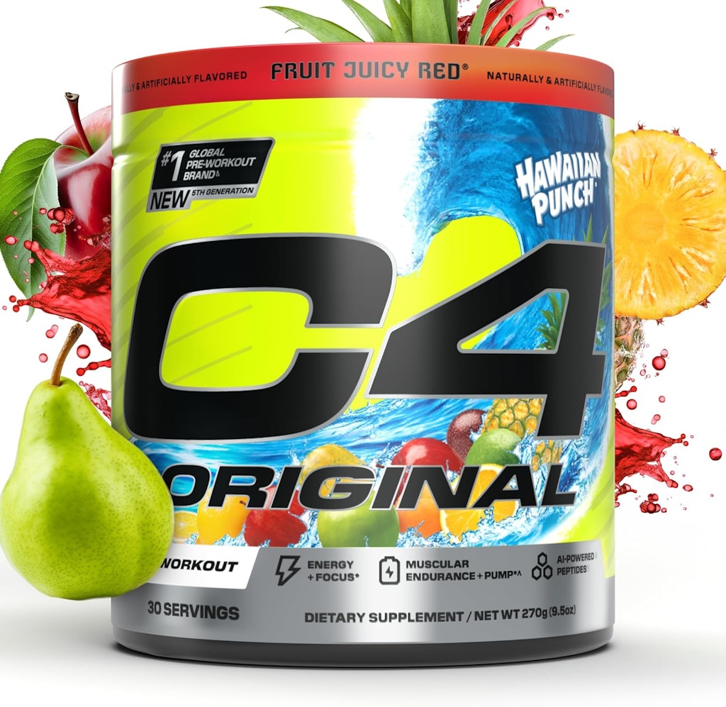 C4 Original Hawaiian Punch Pre-Workout Powder: $15 via Sub & Save
