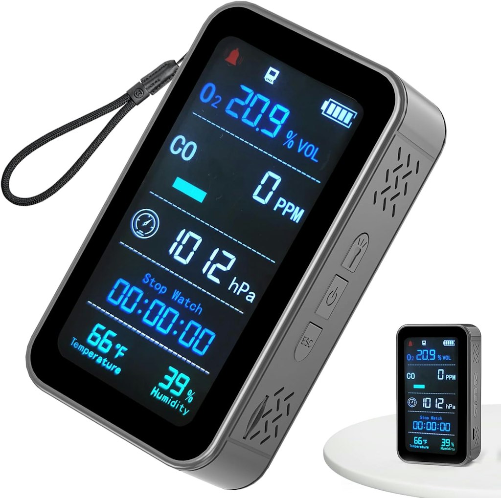 7-in-1 Portable Oxygen and CO Detector: $29.99