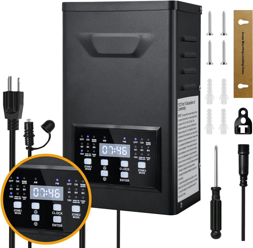 Coloer 300W Low Voltage Transformer with Dual-Zone Control: $37 w/ Prime