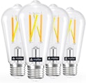 Linkind ST19 (ST58) Matter Smart Edison Light Bulb 4-Pack for $28 + free shipping