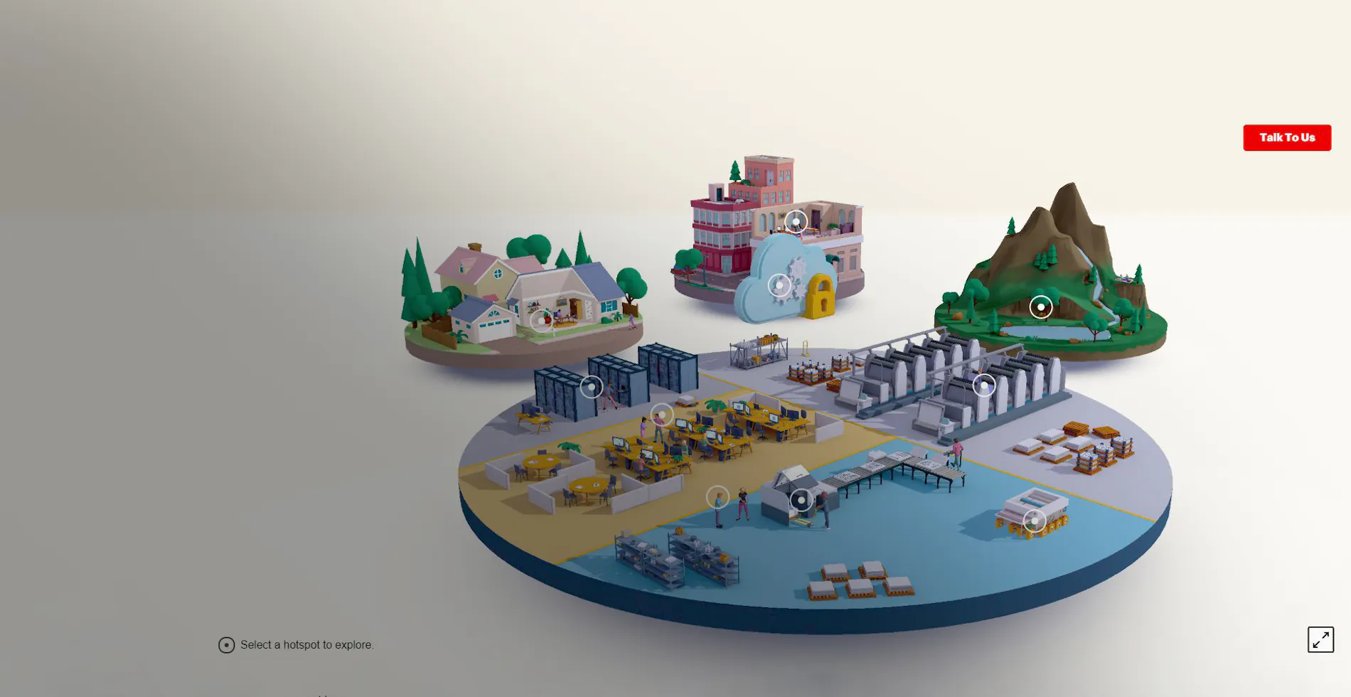 3D Rendering of Kodak Smart Factory interactive experience