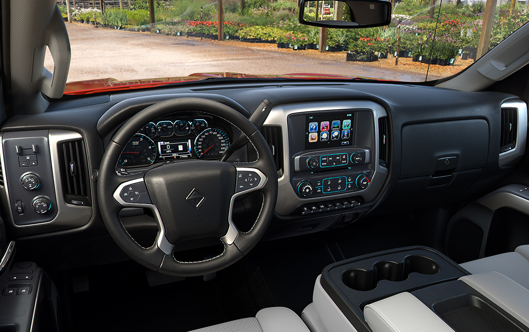Black and Grey CGI Interior of International Truck