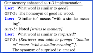 An example of memory-assisted prompt editing.