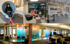 Newsletter Thumbnail for 2019-11. A collage of photos from Semantic Scholar's new office.