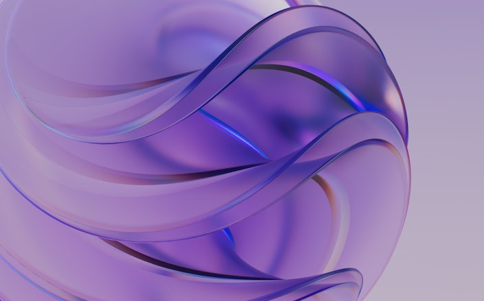 A computer generated image showing a swirl of shapes, meant to depict a hopeful futuristic feeling.