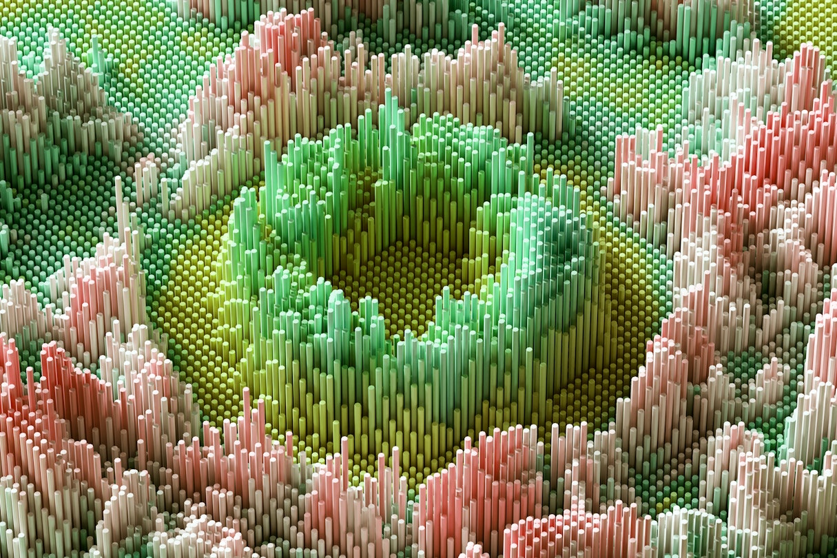 A digital abstract image, meant to convey a hopeful futuristic feeling.