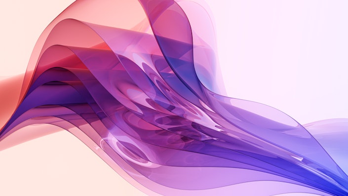 An abstract illustration of rippling glass.