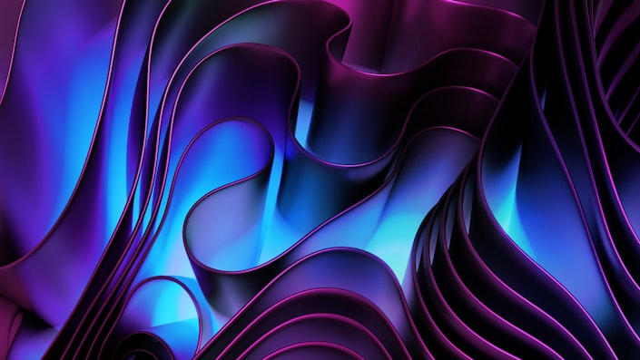 An abstract illustration of rippling glass, meant to provoke a futuristic feeling.